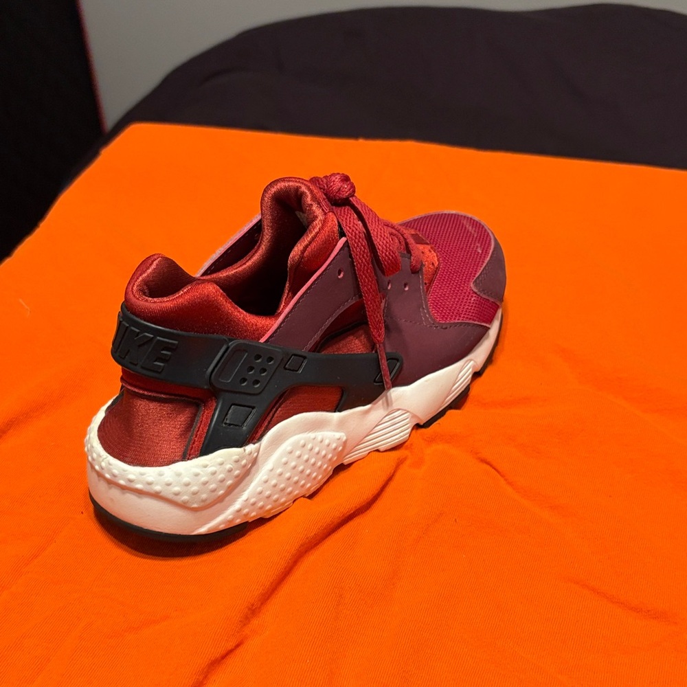 Nike Burgundy and White Athletic Sneaker